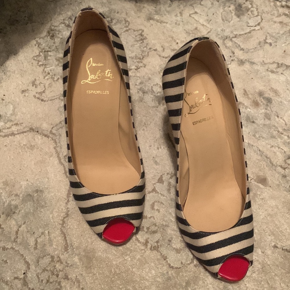 Christian Louboutin espadrilles/ wedge - Nautical vacation - Picture 11 of 12